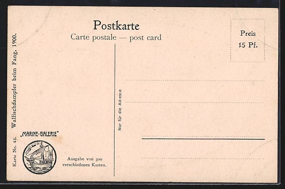 Cartoline postali: Christopher Rave: Walfänger-Schiff feue – Usato da Berlin venduto da bartko-reher 1