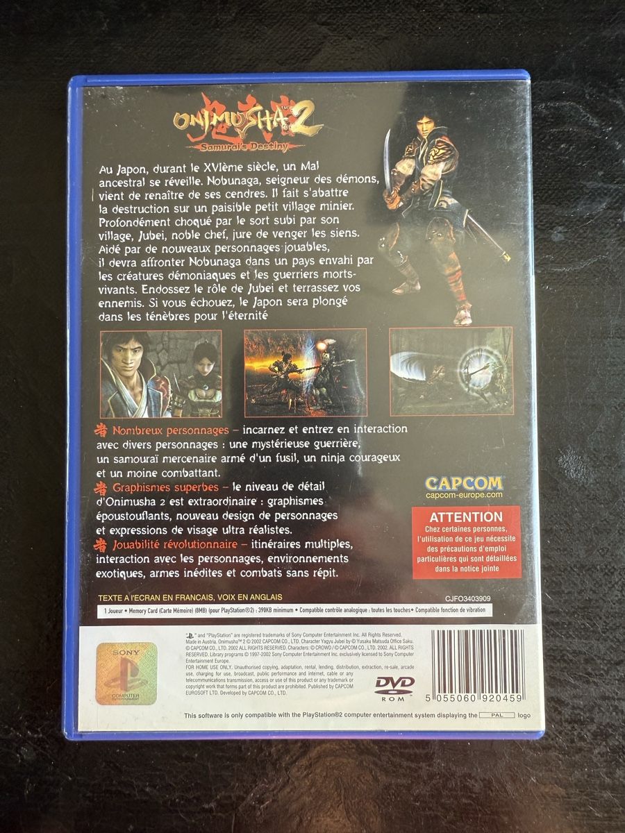 Jeux: Onimusha 2 - PS2 PAL – D'occasion à La Tour de Peilz par Games_paradise 1