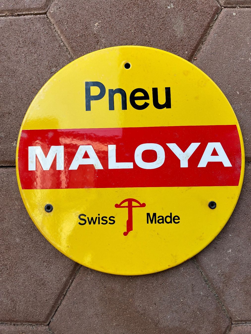 Ecriteaux: Reklameschild Maloja – D'occasion à Kräiligen par hkk
