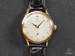 Omega 2792 in 18k gold “bombay lugs” from 1954- original box
