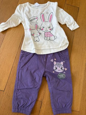 Hose mit 2 passenden Shirts (Grösse 68) - NEU