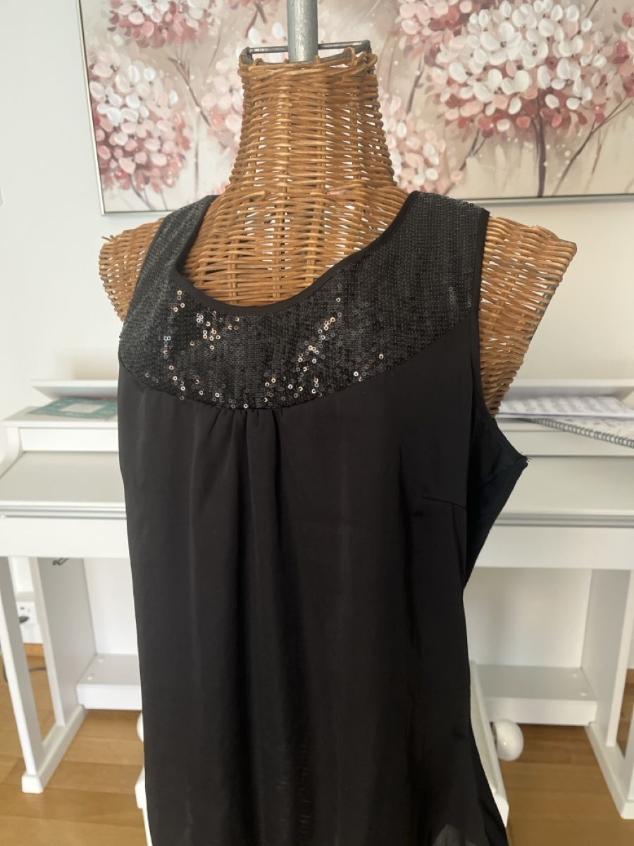 Comma Tops: Top mit Pailletten, Modal, comma, 40 – Gebraucht aus Solothurn von Bobesch08 1