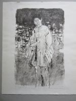 SIGG HERMANN ALFRED LITHOGRAPHIE KÜNSTLERPROBE MIT WIDMUNG