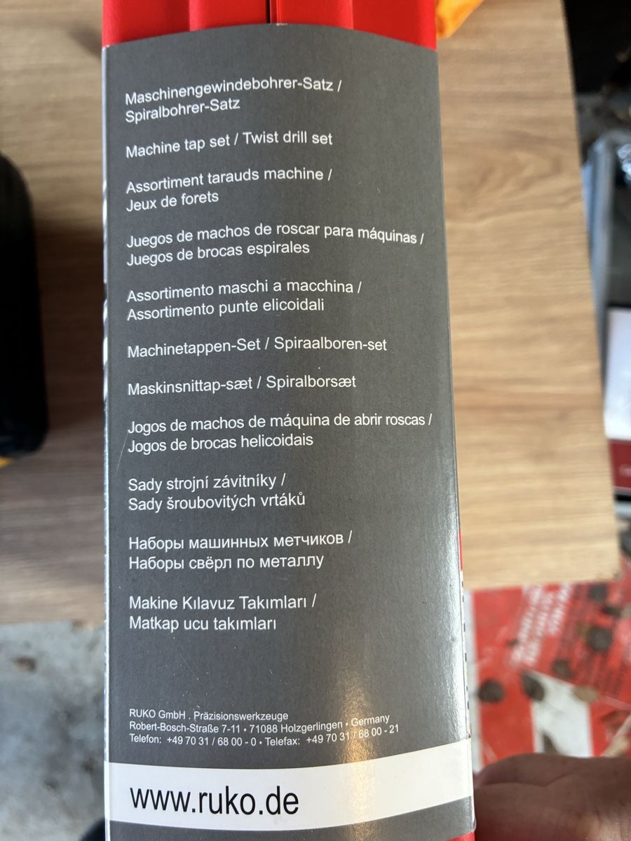 Alle Werkzeuge: Ruko Maschinengewindebohrer-Satz HSSE-Co 5,neu im Koffer – Neu und originalverpackt aus Oberburg von 4207simon 2