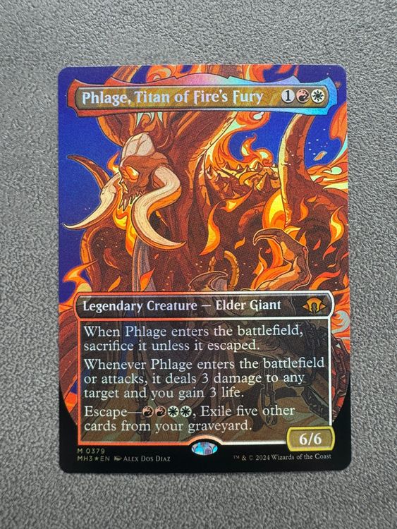 Phlage, Titan of Fire's Fury (Foil Etched) [Modern Horizons 3] main image 0