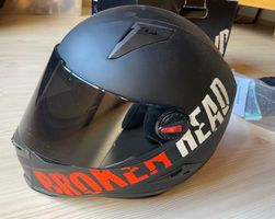Broken Head Motorradhelm, Grösse XS, Schwarz!