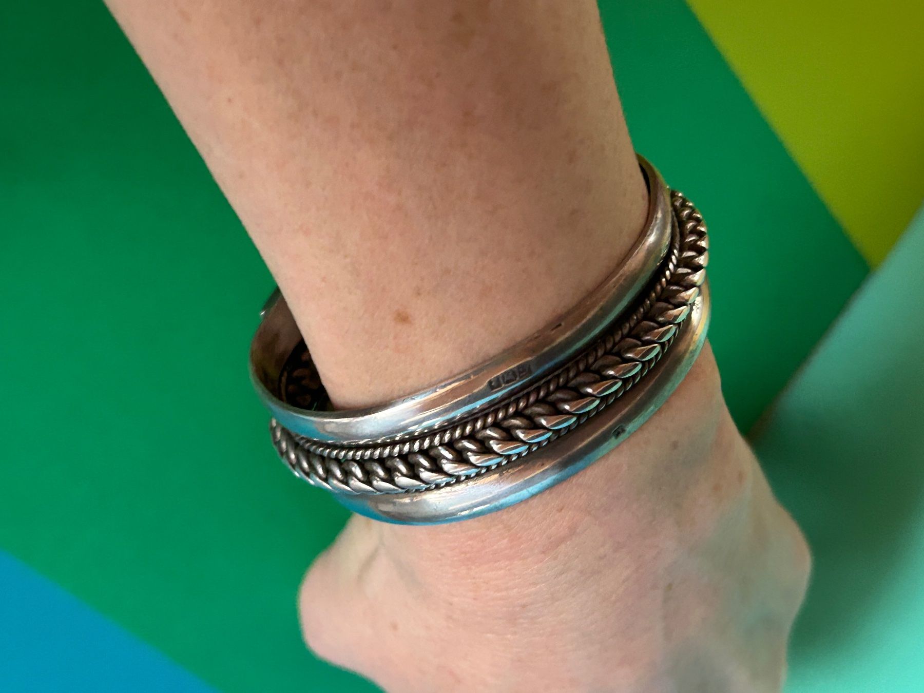 Bracciali & Braccialetti: Silber Armspange massiv, Vintage – Usato da Laufen venduto da belleskulptur 3