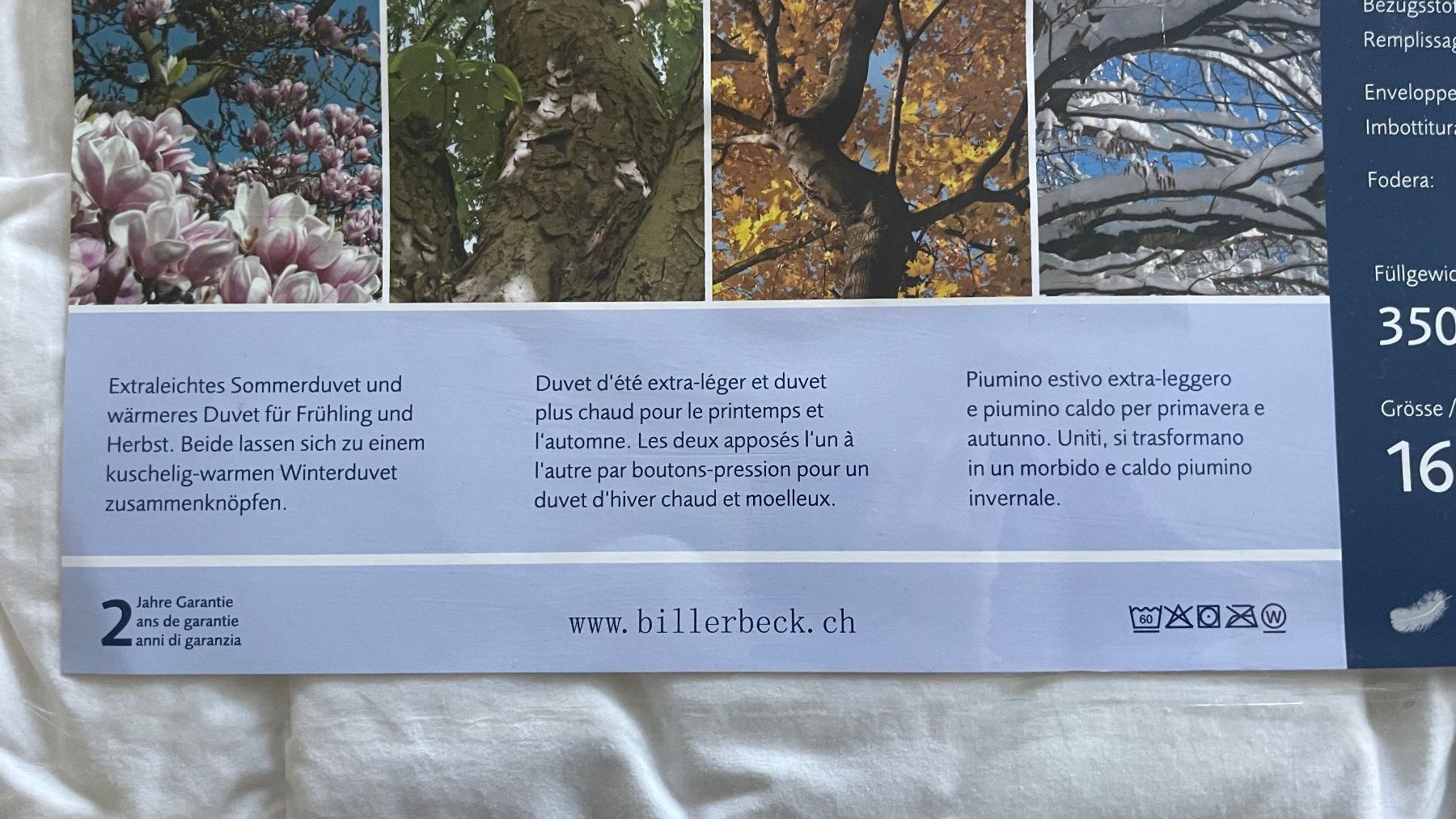 Coperte: Daunenduvet – Nuovo (secondo la descrizione) da Rothenburg venduto da Randy10 1
