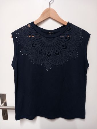 Desigual Top Gr.XS dunkelblau neuwertig