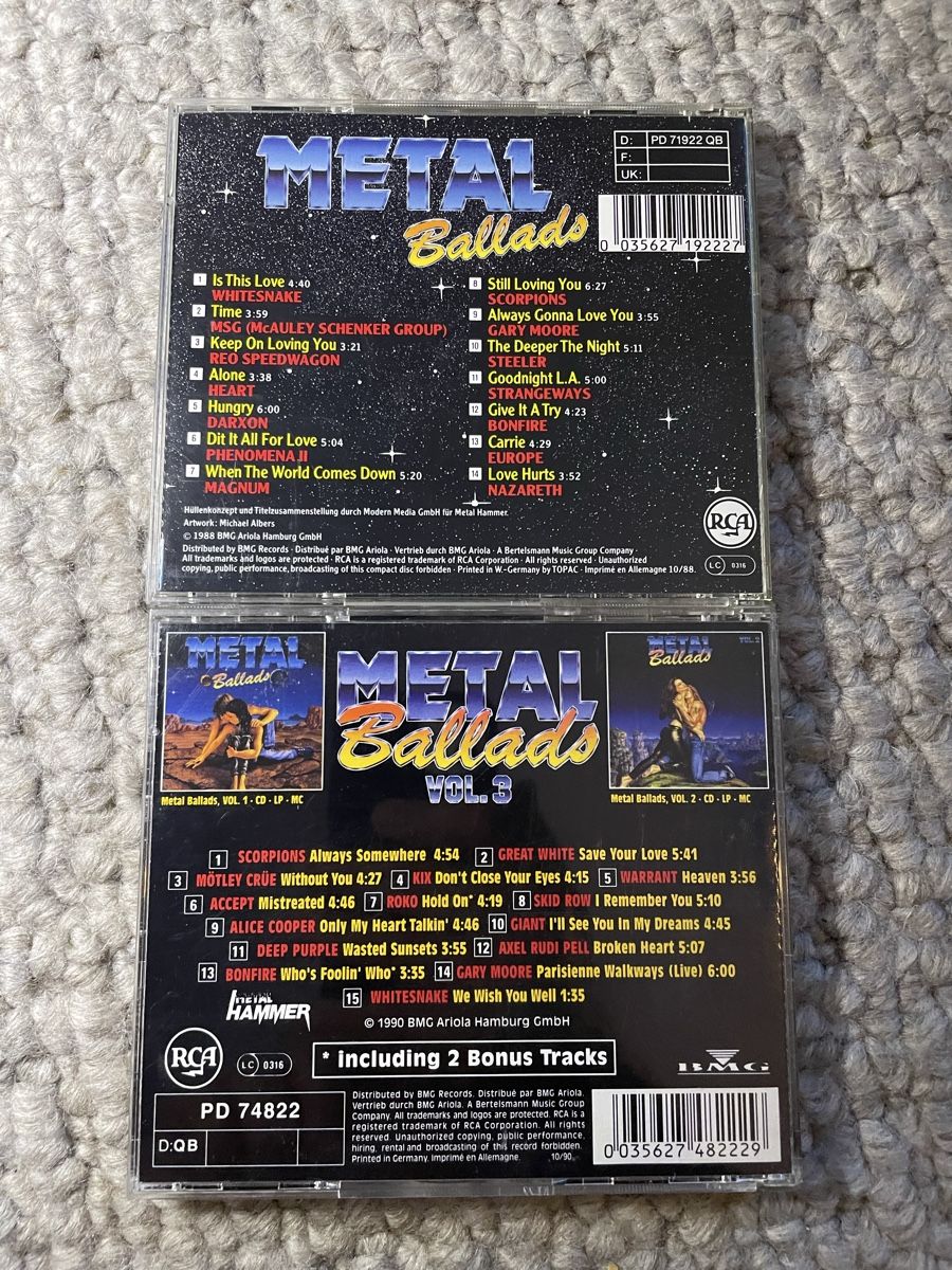 CD: 2x Metal Ballads Vol.1+3 – Usato da Reinach AG venduto da trigger7811 2
