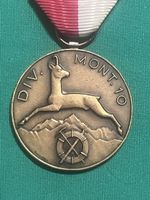 Medaille Div. Mont. 10 Champ. d'ete Sierre 1964 Bronze