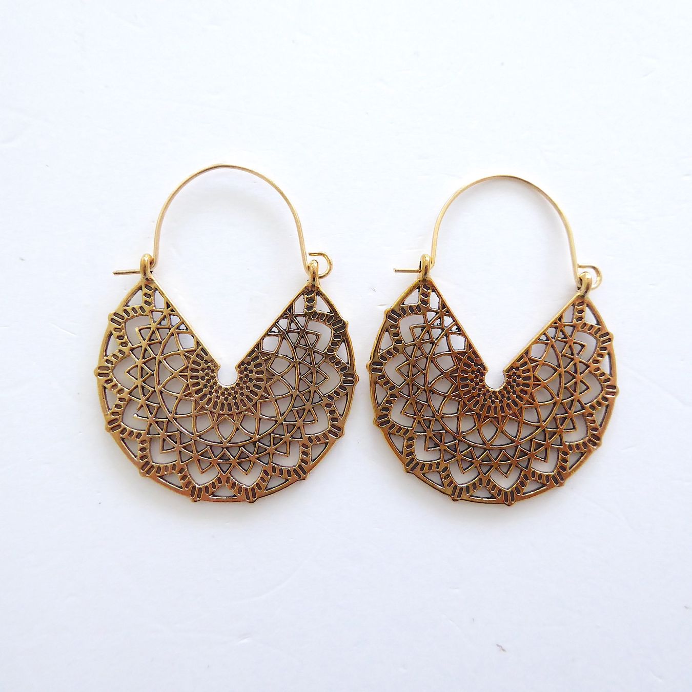 Orecchini pendenti & Orecchini a lobo: Ohrringe - Ethno Stil - Boho - goldig - Modeschmuck – Nuovo (secondo la descrizione) da Basel venduto da Kunterbunt12 1