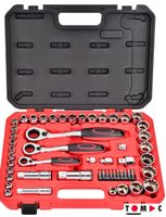 Tomac Durchsteck Steckschlüssel Satz 1/4" + 3/8" + 1/2"