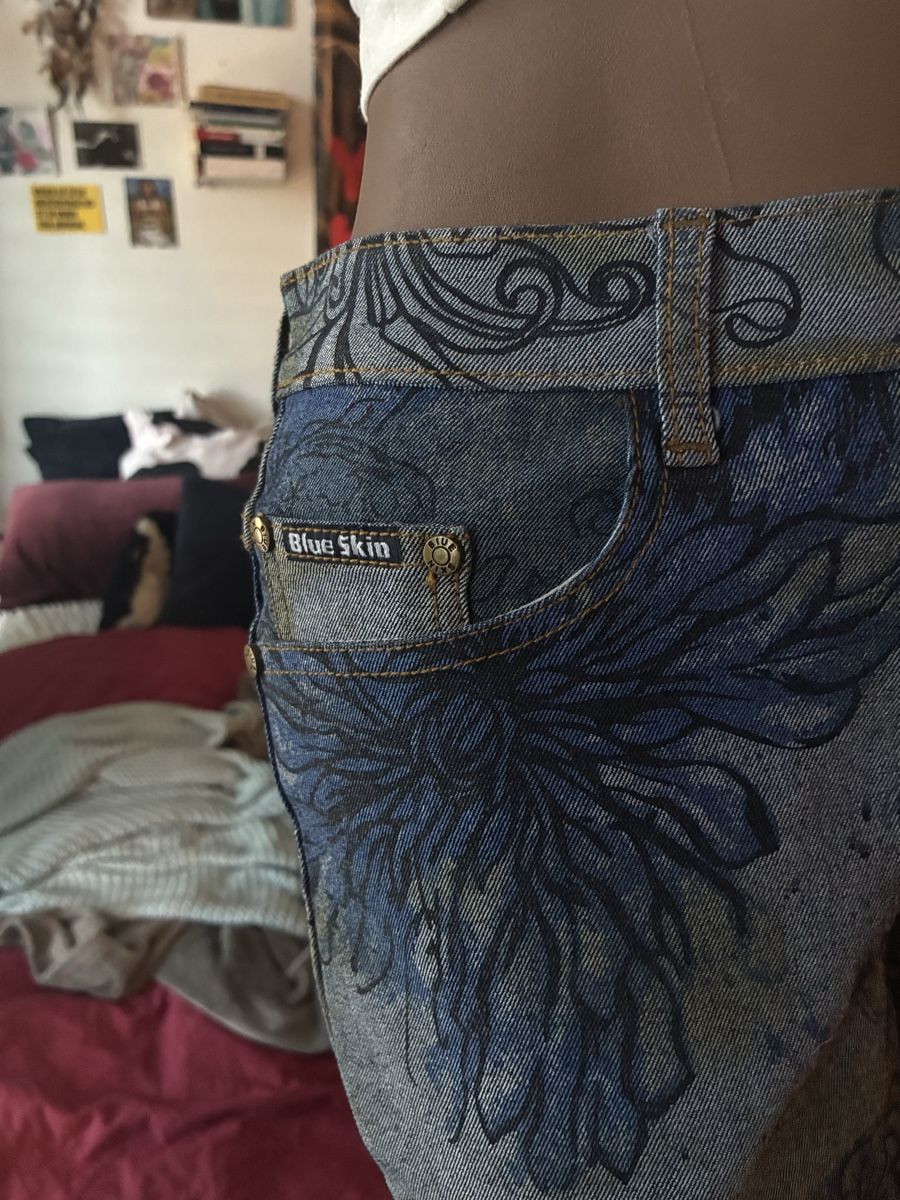 Jeans: Gemusterte Jeans – Neu (gemäss Beschreibung) aus Ueberstorf von nai_9z9s 2