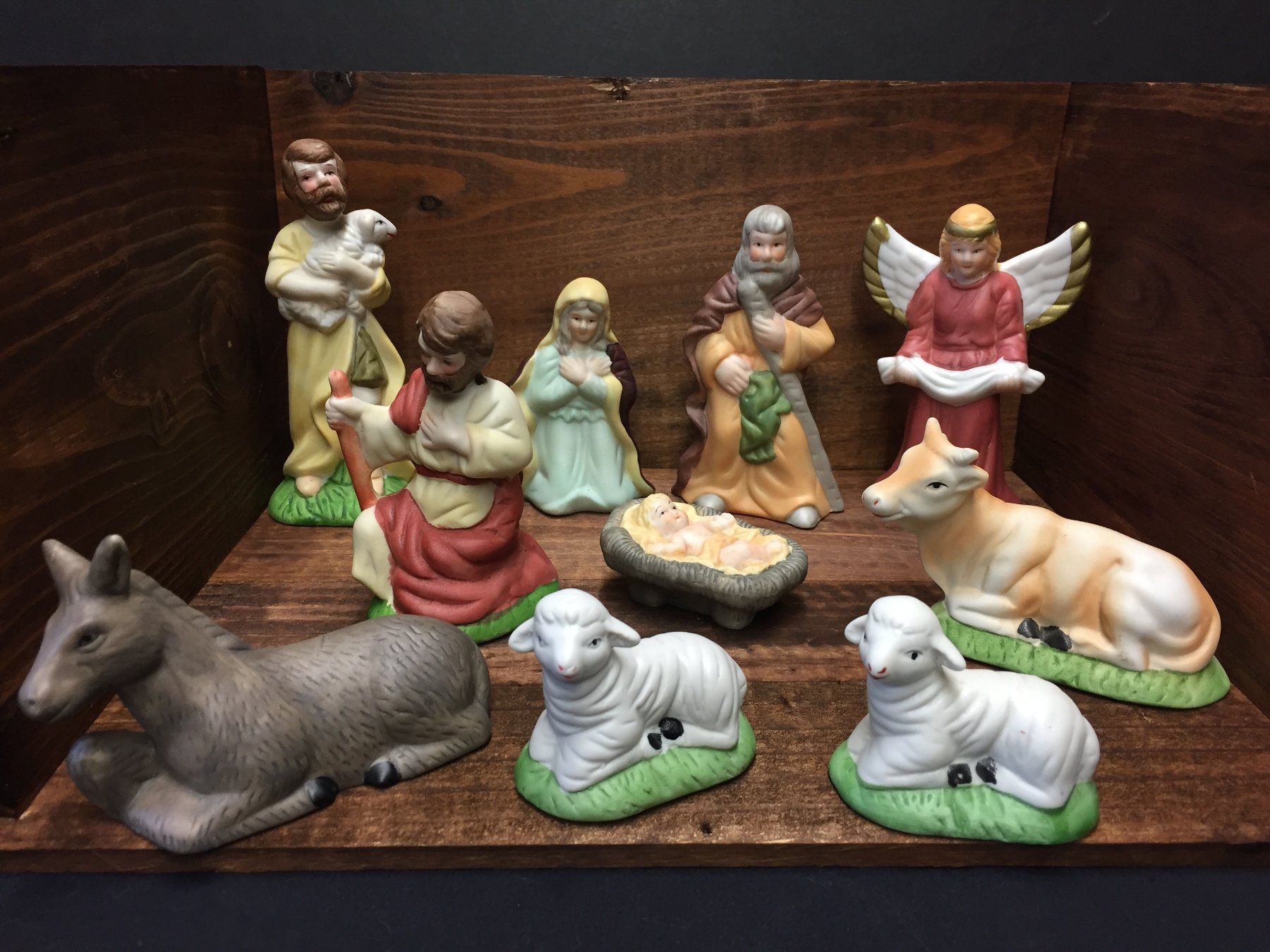 Statuette: 10 Vintage Krippenfigur – Usato da Schaffhausen venduto da vintageville 4