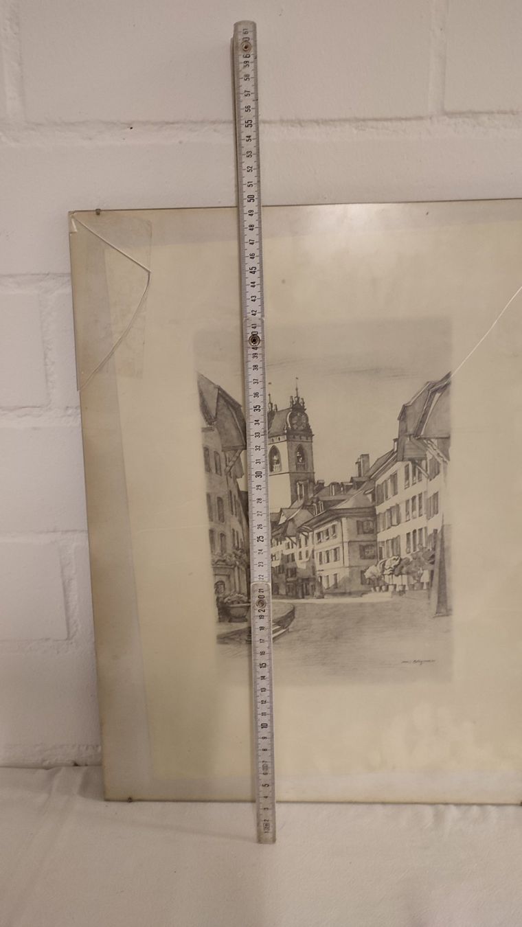 Foto & Immagini: Wunderschönes altes Bild Max Burgmeier   Aarau – Usato da Gelterkinden venduto da MYSTOREFORYOU4460ART 9