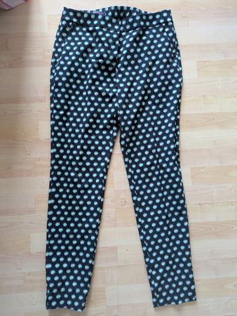 Laurel Stoffhose dunkelblau gemustert Gr. 40 neu