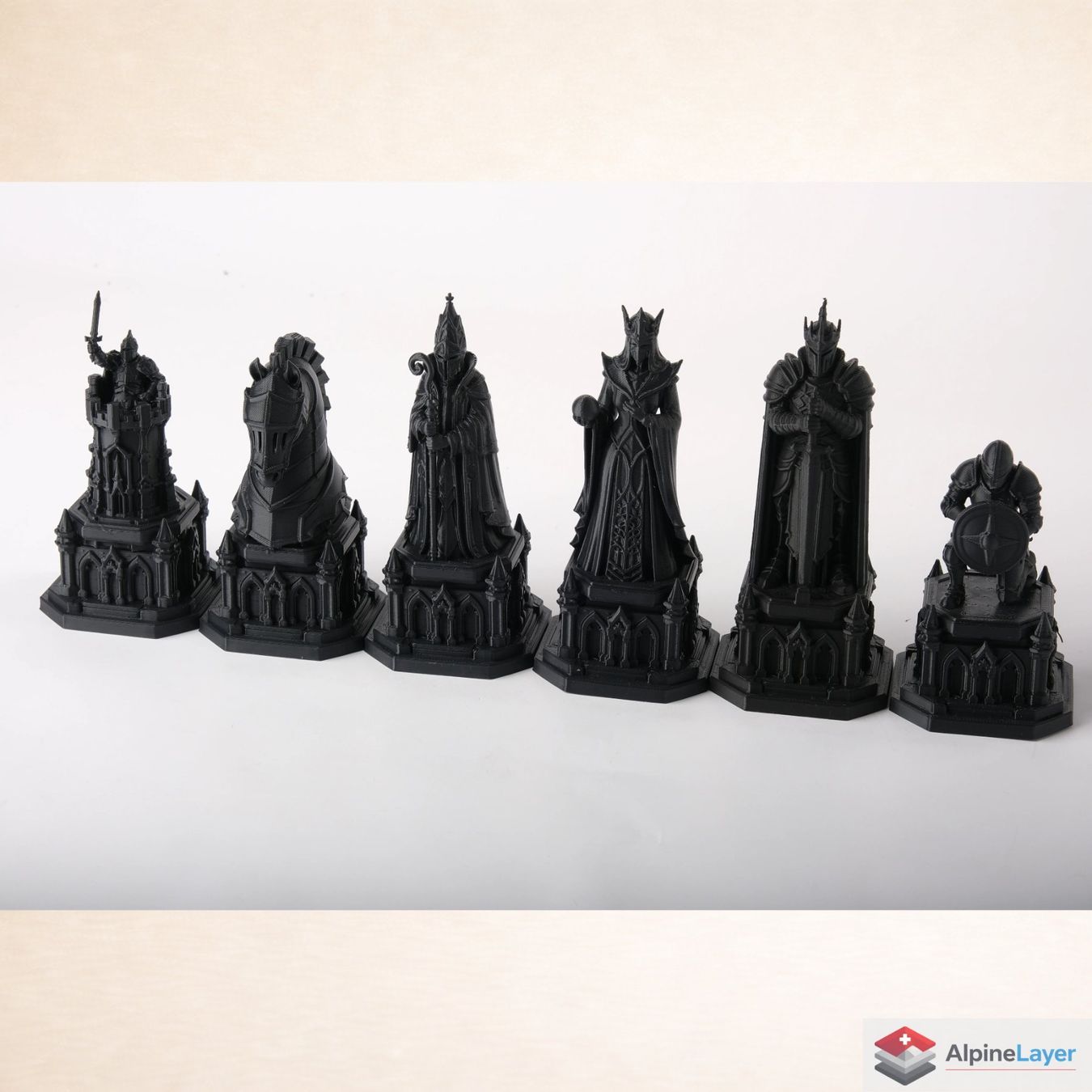 Giochi: Fantasy Chess Set Gothic Medieval Chess Pieces - 3D Printed – Nuovo (secondo la descrizione) da Losone venduto da AlpineLayer 1