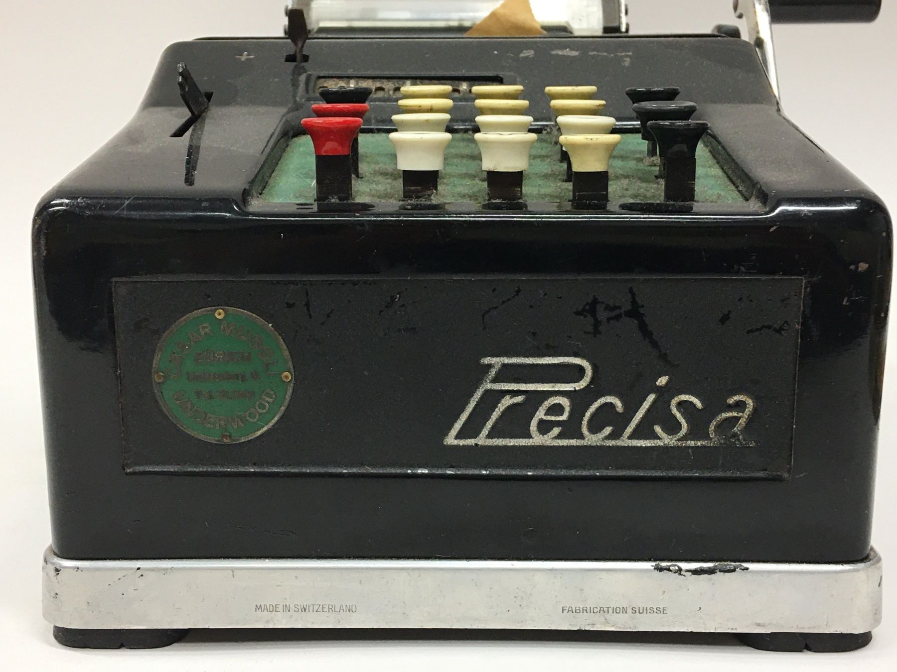 Kassen: Vintage Precisa Rechenmaschine, mechanisch – Gebraucht aus Olten von ELHANDEL 1