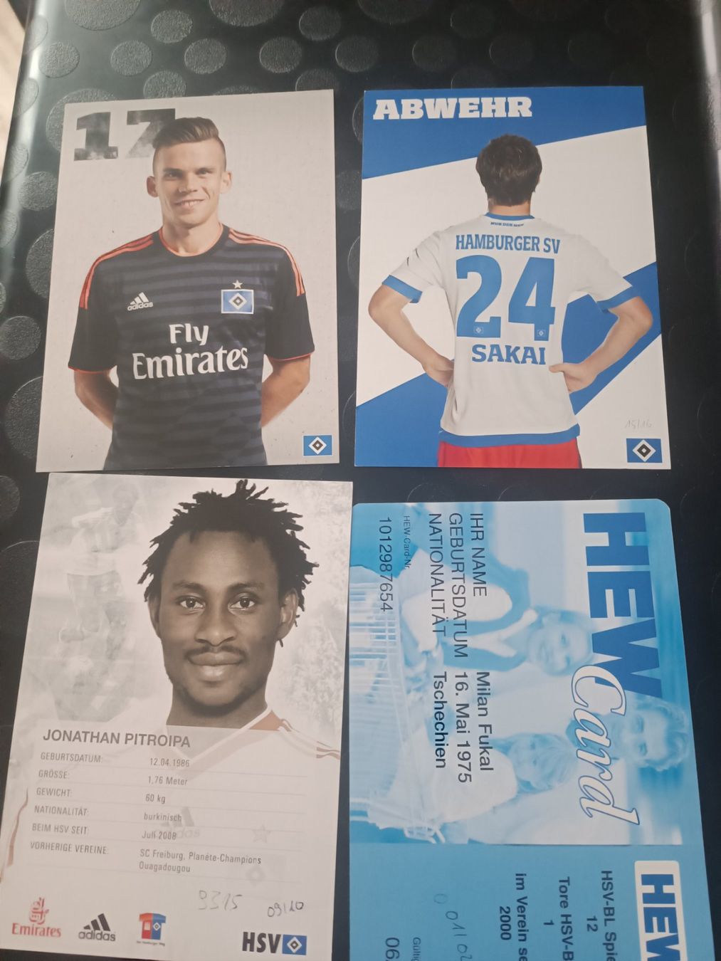 Autografi: HSV - Hamburger SV - Handsigniert - 4er Set – Usato da Menziken venduto da Artographs 1