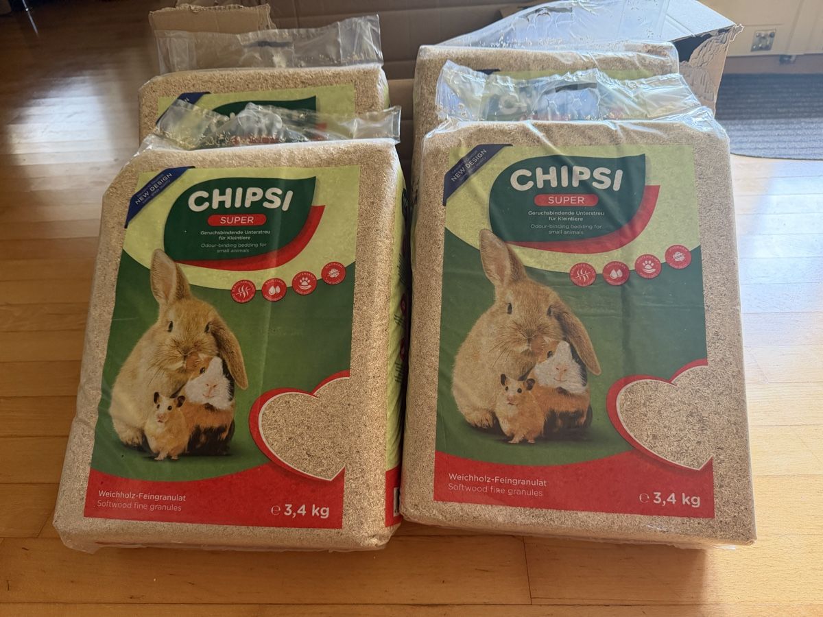 Mangimi: 4 x CHIPSI Super Feingranulat Einstreu 3.4 kg – Nuovo e nell'imballaggio originale da Rothenburg venduto da VanillaCupcake