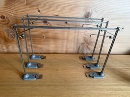 3 Original BUCO Masten No. 8702 Doppeljoch Spur 0