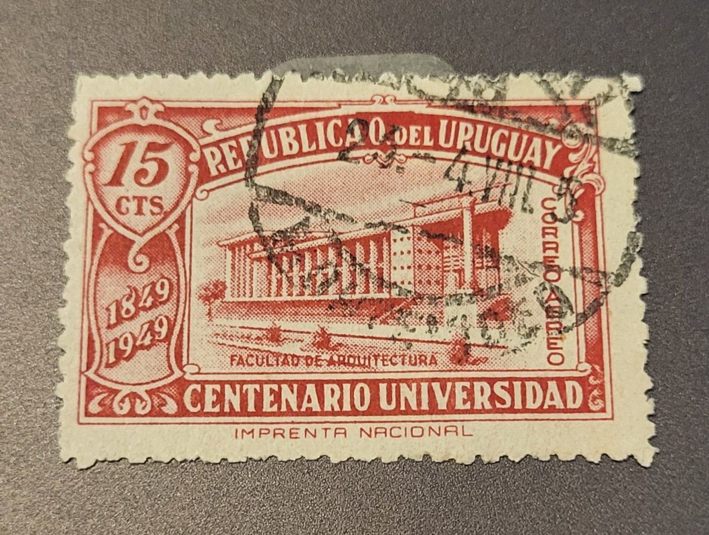 Tutti i francobolli: Uruguay 1949 alte briefmarke – Usato da St Gallen venduto da Stampsalshobby