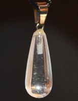 Halskette 7E – Bergkristall Tropfen 25x12mm