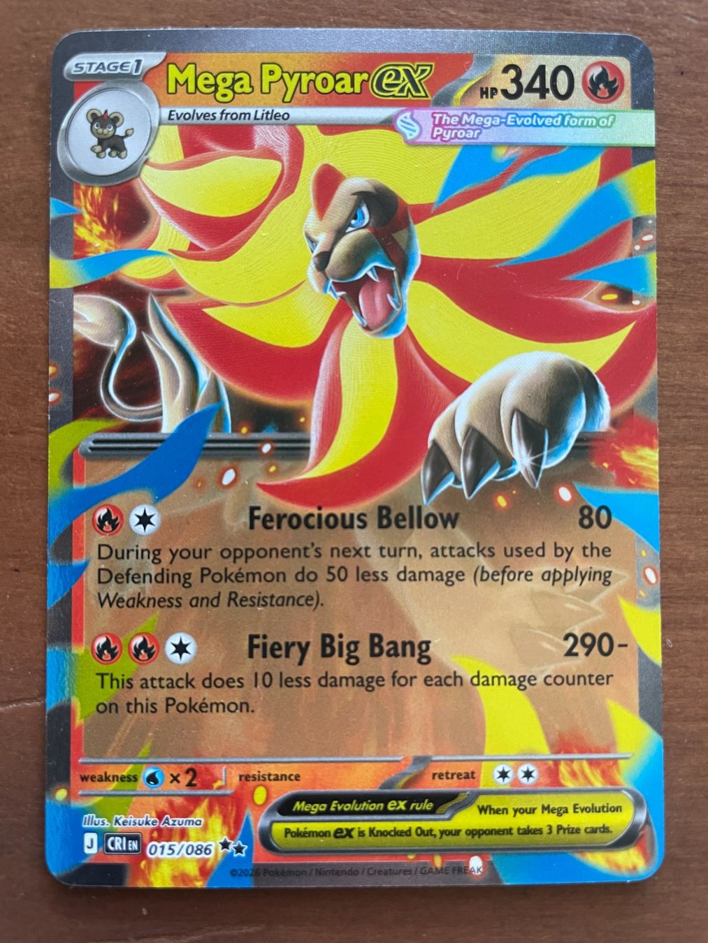 Pokémon Sammelbilder & Trading cards: Pokemon Mega Pyroar eX (Versand gratis) – Neu (gemäss Beschreibung) aus Chur von Angerson