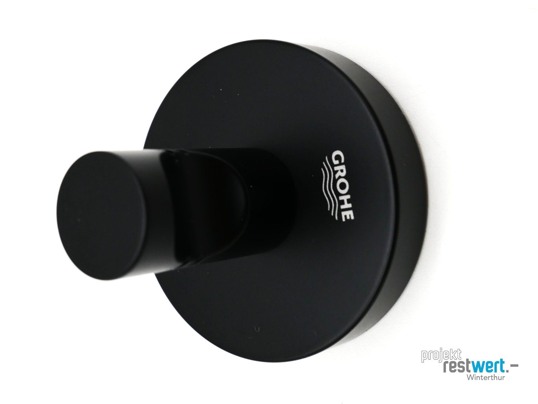 Grohe Portasciugamani: GROHE Bademantelhaken, schwarz – Nuovo (secondo la descrizione) da Winterthur venduto da Restwert_Winterthur 3