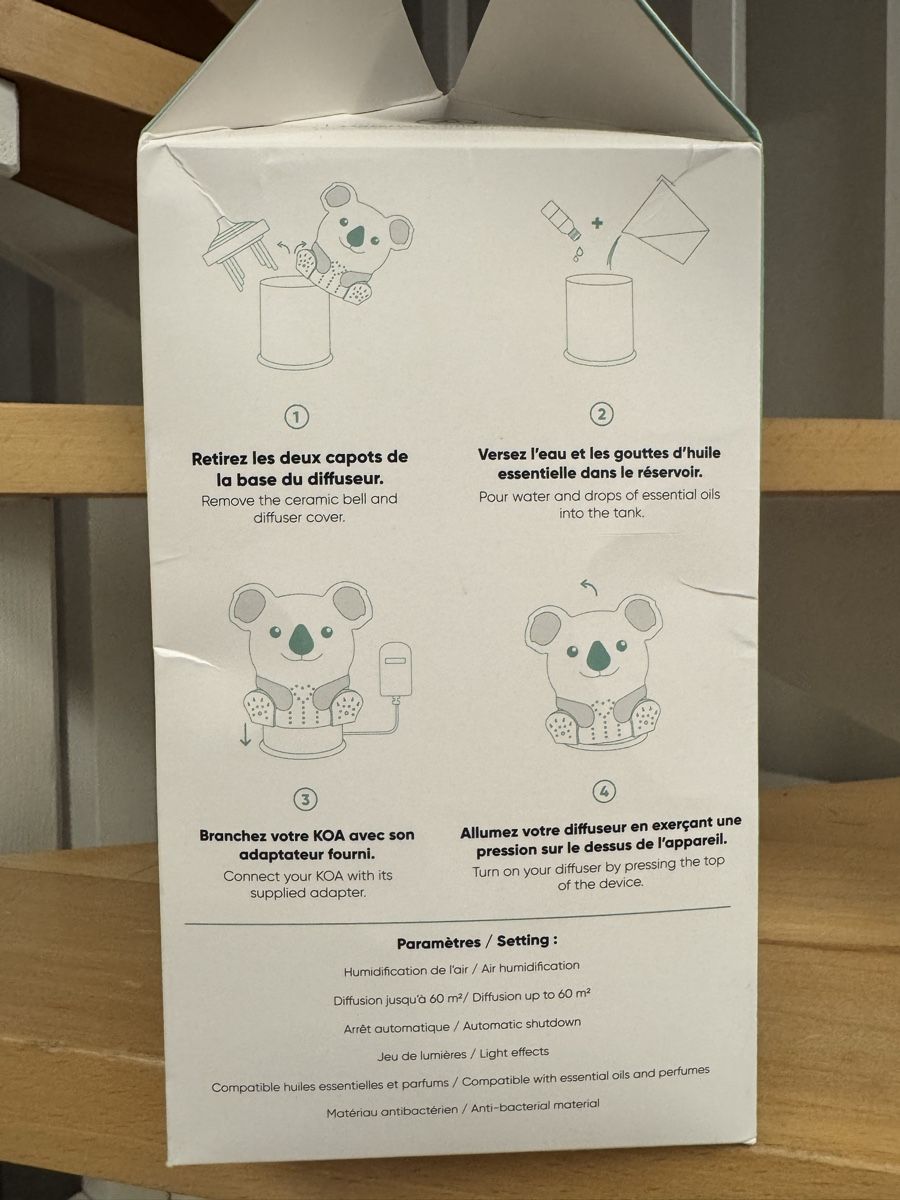 Diffusori di oli essenziali: Diffusore oli essenziali KOA Koala  – Nuovo (secondo la descrizione) da Porza venduto da kaj_d5q7 2