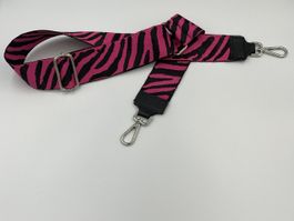 Schulterriemen "Zebra Pink"