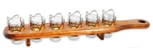 Bicchieri: Shooter Gläser mit Servierlatte – Nuovo e nell'imballaggio originale da Ennetbürgen venduto da open24shop