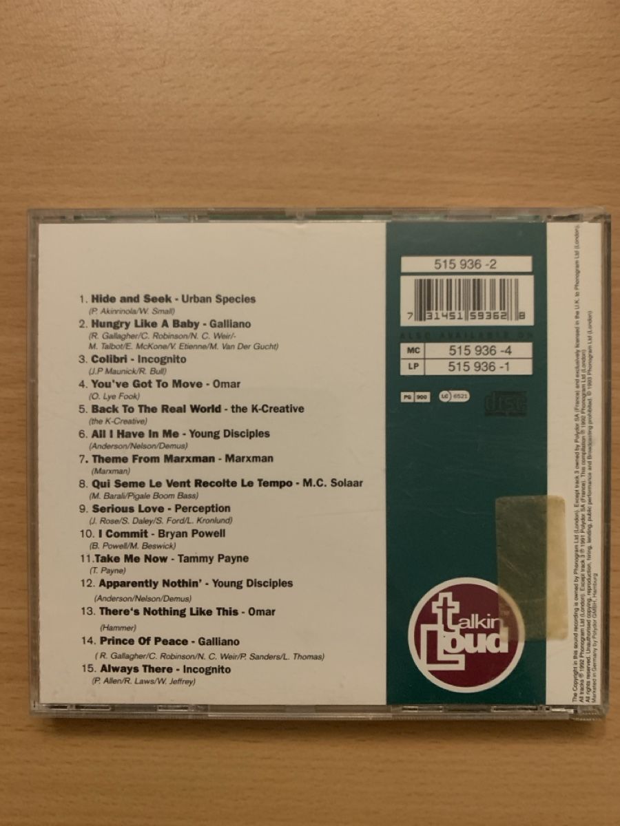 CD: CD Compilation Talkin' Loud Two – Usato da Salavaux venduto da Lune_Diurne 1
