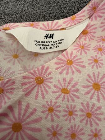 Lot de 2 robes d'été H&M, taille 128, 7-8 ans