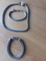 Halskette mit 2 Armreifen silberfarbig, 1 Stück möglich