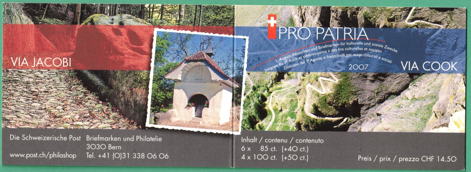 Alle Briefmarken: 2007  Markenheftchen    Pro Patria      postfrisch – Neu (gemäss Beschreibung) aus Mellingen von Ginger