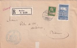 Chargé-Brief 168B Moutier 27.11.1924 Verlustschein