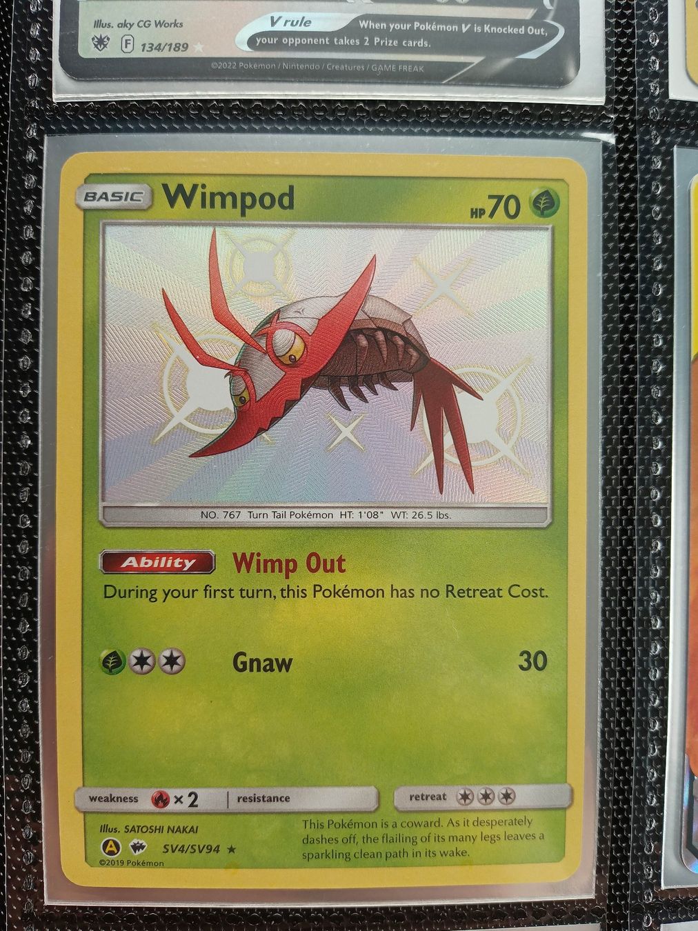 Pokémon Sammelbilder & Trading cards: Shiny Wimpod - Hidden Fates – Gebraucht aus Altstätten SG von GGsGameshop