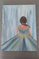 Acryl Gemälde auf Leinwand Mädchen Motiv 