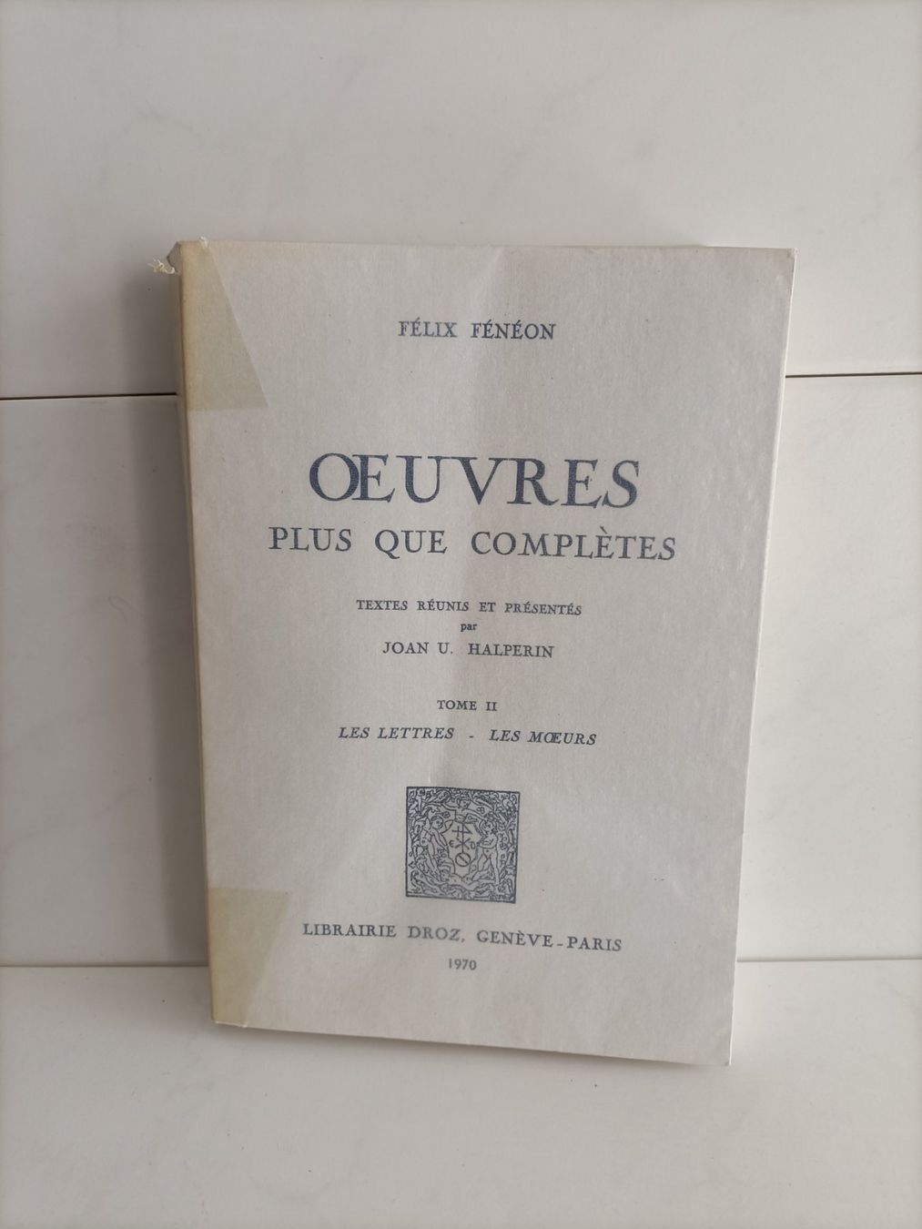 Libri: Oeuvres plus que complète - Tome 2 - Les lettres - Les moeur – Usato da crans montana venduto da AB3963