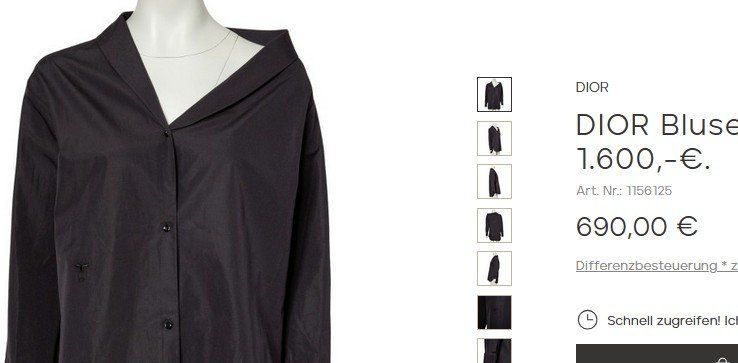 Dior Camicette: Christian Dior Bluse / blouse 34/36 – Usato da Collonges venduto da Auganien 2