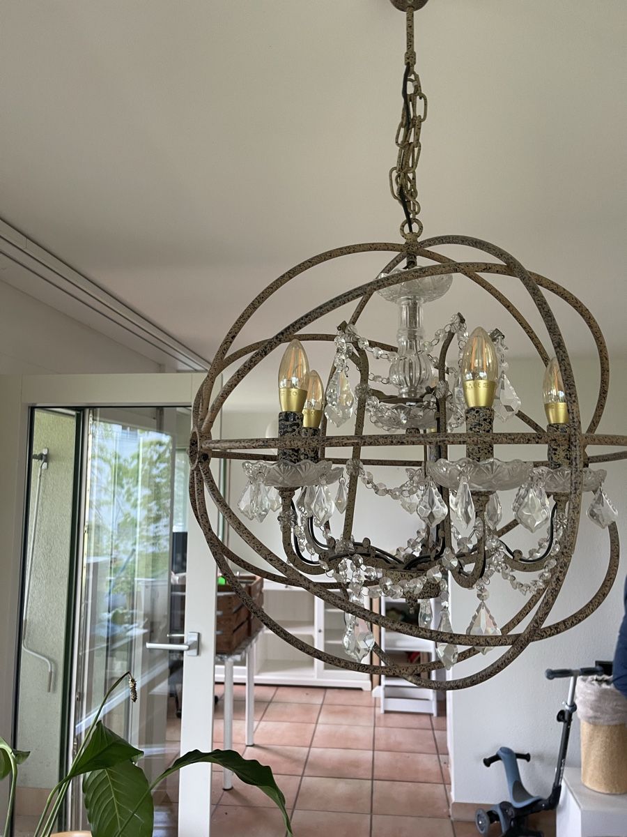 Lampadari & plafoniere: Kronleuchter Kristall, Vintage Stil – Usato da Oberwil BL venduto da _vanillia_ 1