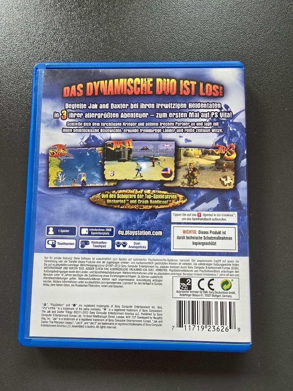 Sony Giochi: Jak and Daxter Trilogy PS Vita  – Usato da Chur venduto da 1996hiphop 1