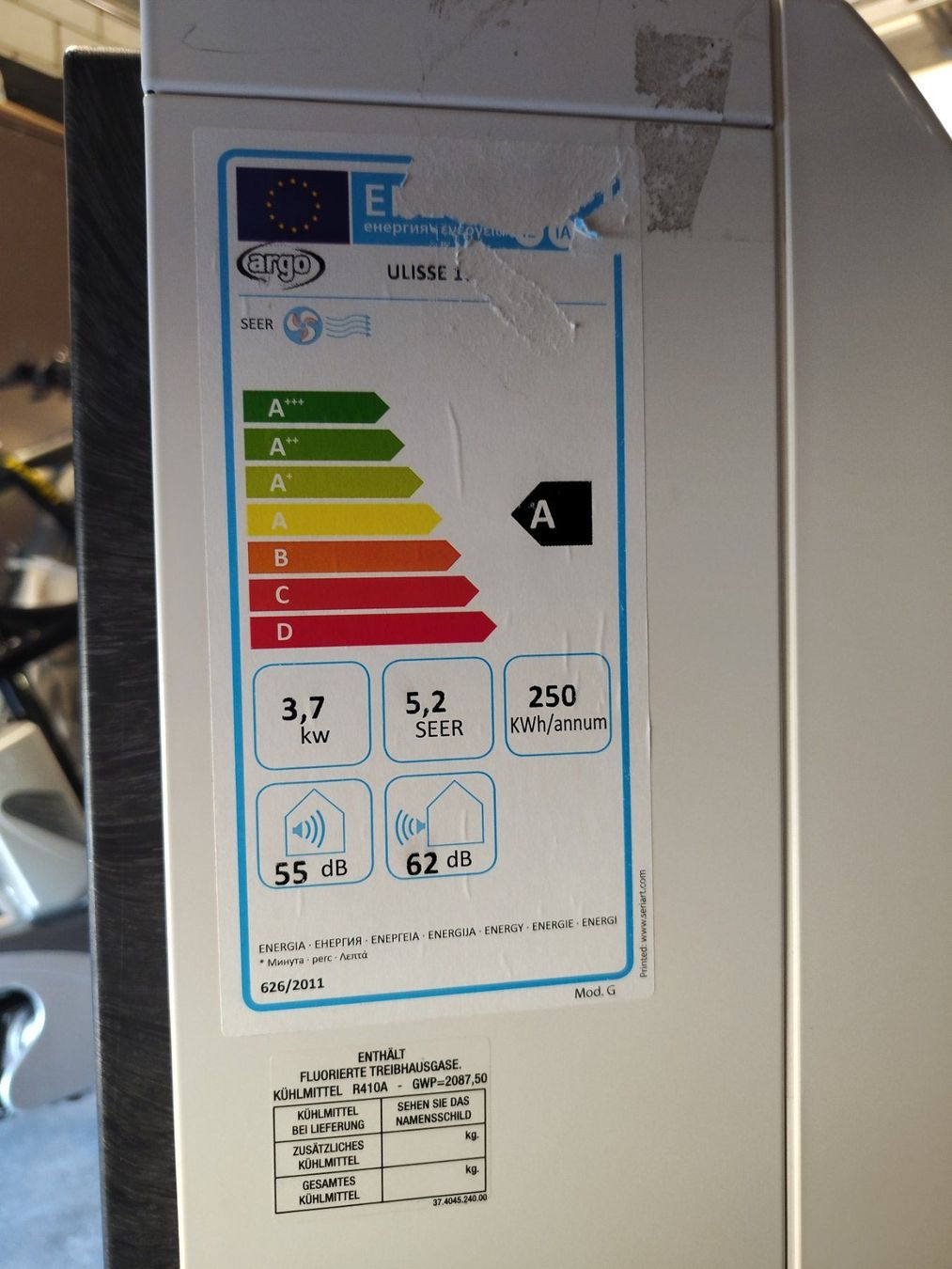 Klimageräte: Mobile Split Klimaanlage argo Ulisse 13 DCI Klima – Gebraucht aus Hünikon von mrotta 4