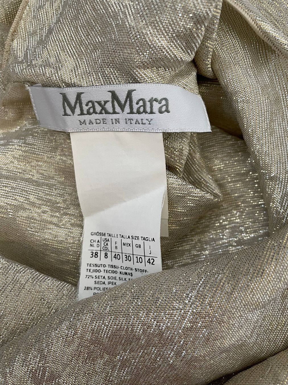 Max Mara Vestiti: Max Mara 72% Seide Kleid - Gr. 38 (CH) – Usato da Kaltbrunn venduto da olaf4 3