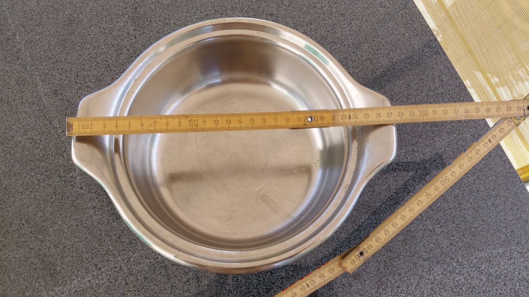 Padelle: Chromstahlpfanne mit Aludeckel – Usato da Gelterkinden venduto da martinom 2