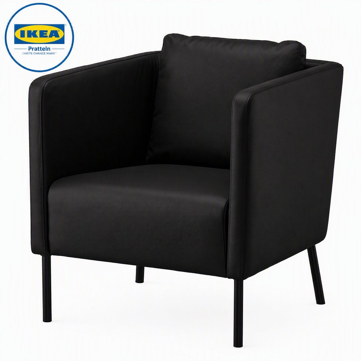 Ikea Poltrone: IKEA EKERÖ Sessel, Bomstad schwarz 70494588 – Nuovo e nell'imballaggio originale da Pratteln venduto da IKEA_Pratteln