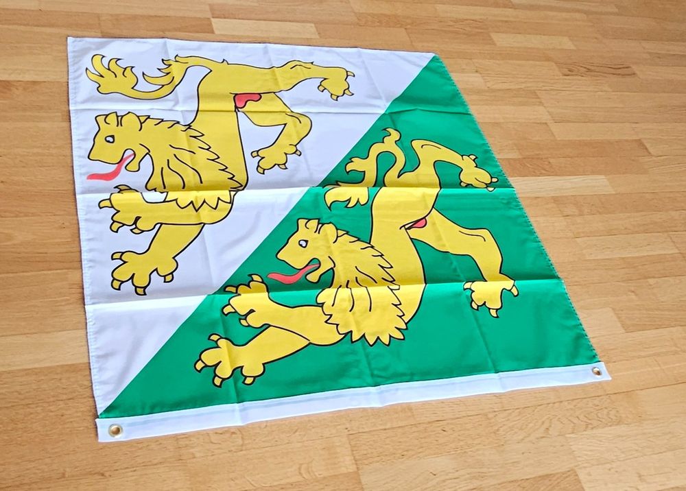 Fahnen: Thurgauer Kantonsflagge, Neu und Originalverpackt, 90x90cm – Neu und originalverpackt aus Kreuzlingen von UAE 6