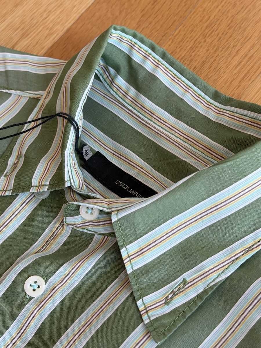 Dsquared2 Camicie: Originales Dsquared2 Shirt 3/4-Hemd gestreift - Grösse 48 – Usato da Basel venduto da trend_shop_schweiz 3